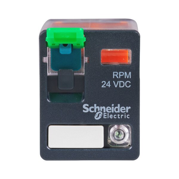 front of relay - open test button